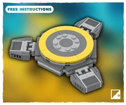 Helldivers 2 Hellpod LEGO MOC ~ Hellpod Stand for Brickheadz