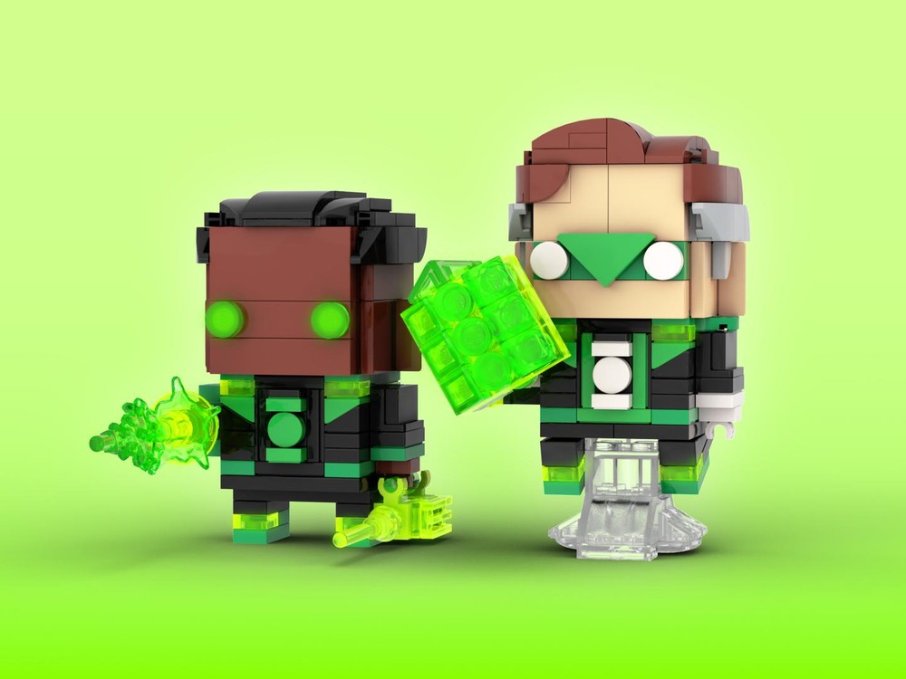 Lego Green Lantern (Powered Up) Brickheadz LEGO MOC - DC