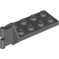 Lego Hinge Plate 2 x 4 with Articulated Joint - Male / Dark Bluish Gray