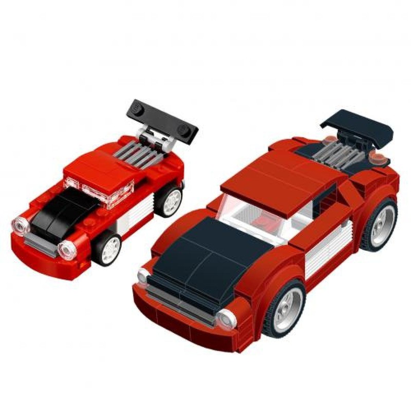 Lego 31055 scaled up supercar
