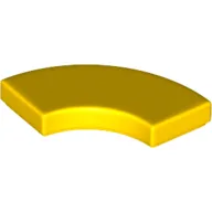 Tile 2 x 2 Curved, Macaroni / Yellow