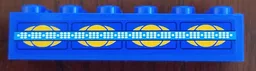 Brick 2 x 6 with SW Gungan Sub Controls Pattern (Sticker) - Set 9499