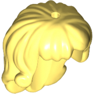 Lego Hair Long with Curls at Ends / Bright Light Yellow