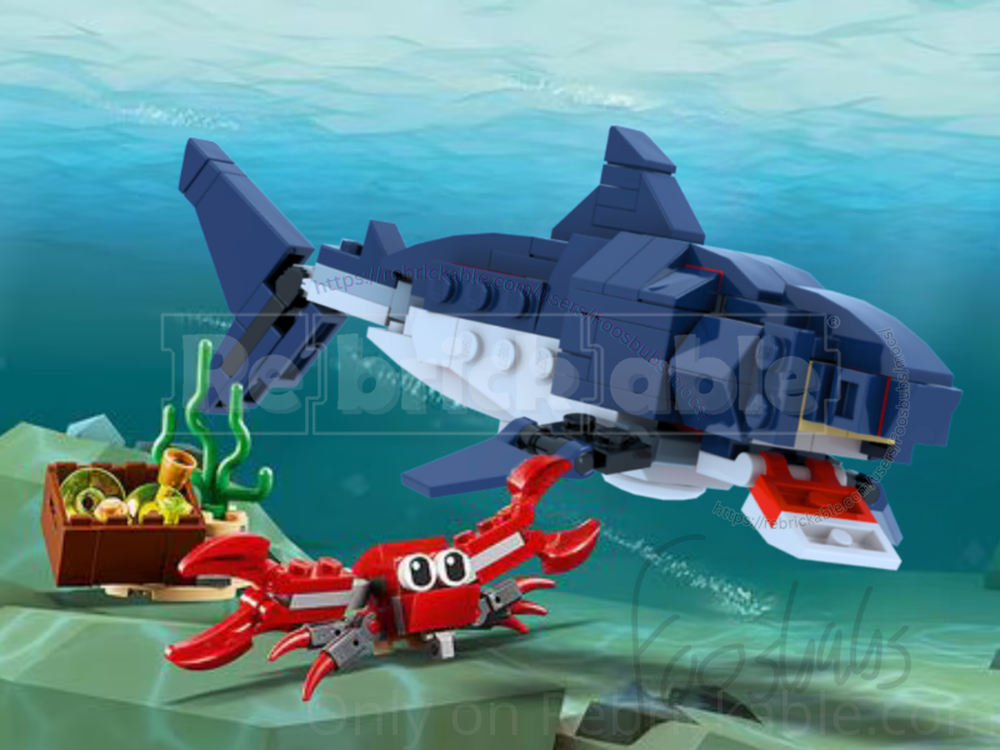 Lego 31088 Great White Shark (Carcharodon carcharias)