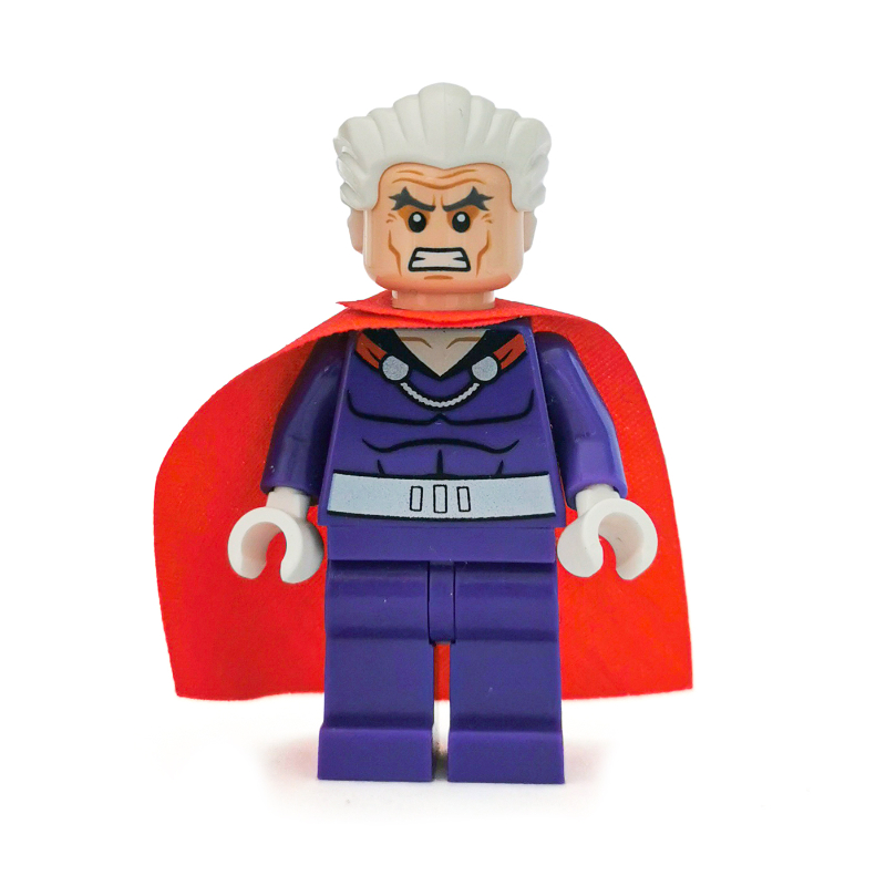 Lego Magneto, Dark Purple Outfit with Hair