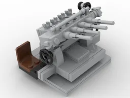 Quad 1.1" Chicago Piano Anti-aircraft Gun