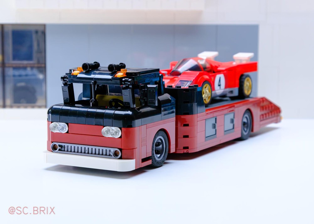 Lego Ford C800 Vintage flatbed transport truck