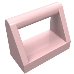 Tile Special 1 x 2 with Handle / Light Pink