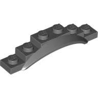 Wheel Arch, Mudguard, 1 1/2 x 6 x 1 [Arch Extended] / Dark Bluish Gray