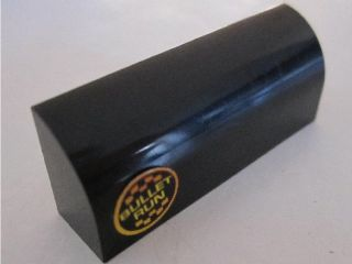 Lego Slope, Curved 1 x 4 x 1 1/3 with Round 'BULLET RUN' Pattern (Sticker) - Set 8495