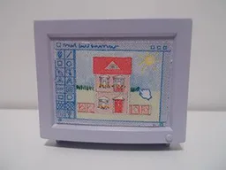 Scala TV / Computer Monitor with House Design Pattern (Sticker) - Set 3270 / Light Violet