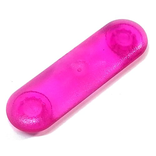 Lego Clikits Connector, Straight 2 x 5 with 2 Pins / Trans-Dark Pink