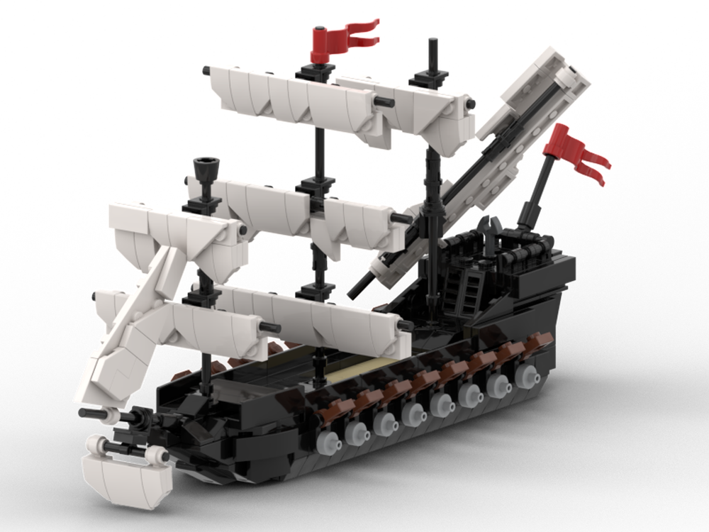 Lego Mini Sailship black