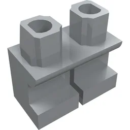 Legs Short / Light Bluish Gray