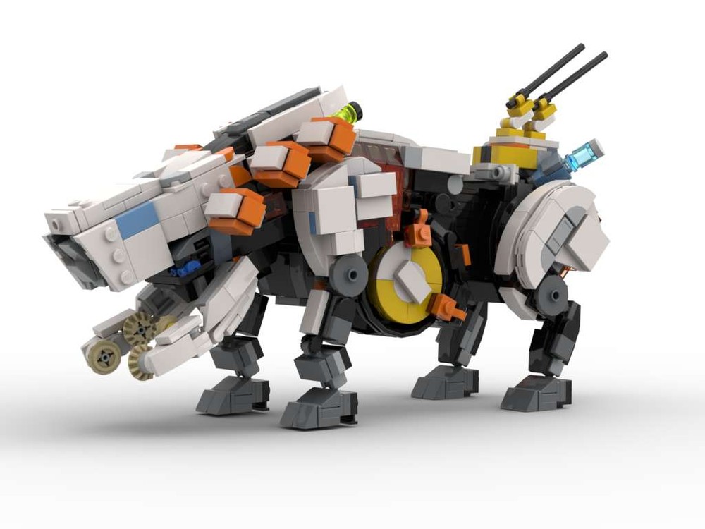 Lego Behemoth and Apex Behemoth from Horizon Forbidden West