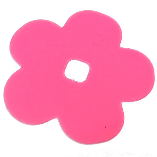 Lego Clikits Icon Accent, Flower 5 3/4 x 5 3/4, 5 Petals / Trans-Pink