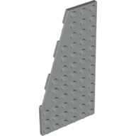 Lego Wedge Plate 6 x 12 Left / Light Gray