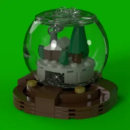 Christmas Cabin Snow Globe