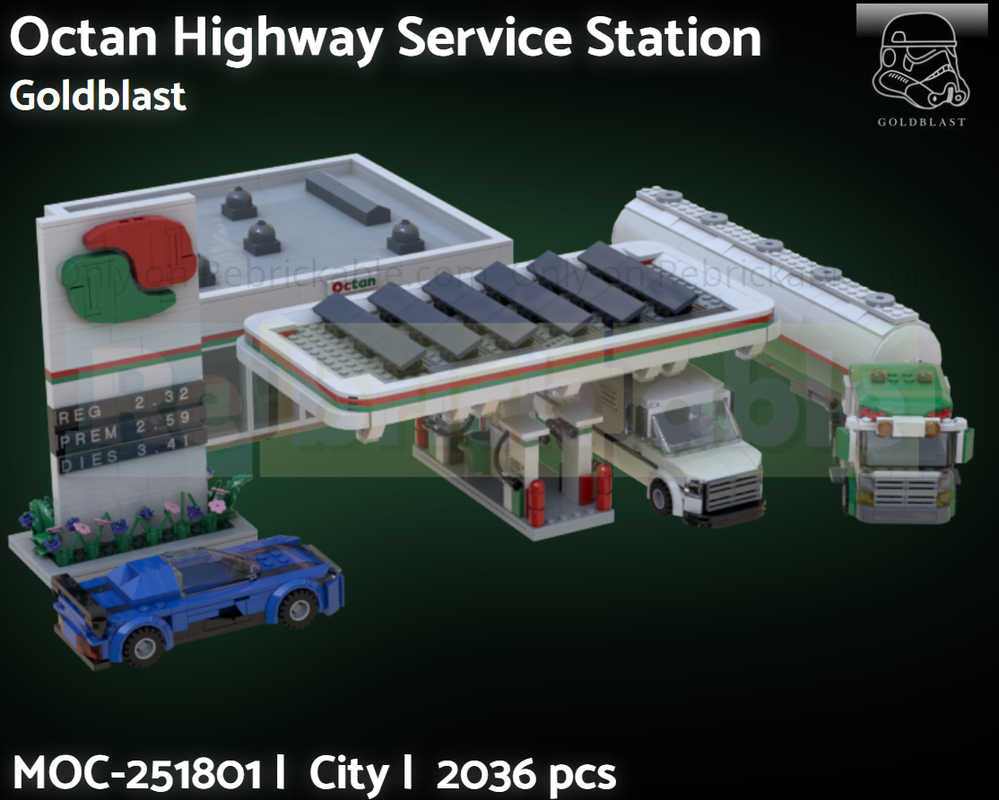 Lego Octan Highway Service Station