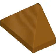Brick Sloped 45° 2 x 1 Triple with Inside Stud Holder / Metallic Gold