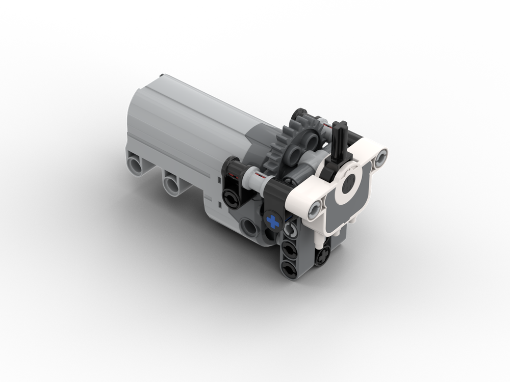 Lego RC pneumatic valve V3 geared with PF