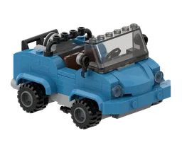 Dusty Azure Car