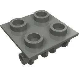 Hinge Brick 2 x 2 Top Plate Thin / Dark Bluish Gray