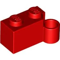 Hinge Brick 1 x 4 [Lower] / Red