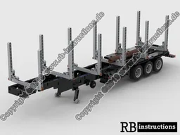 Timber Semi Trailer for 42078 Mack Anthem and C-Modell Mack Daycab