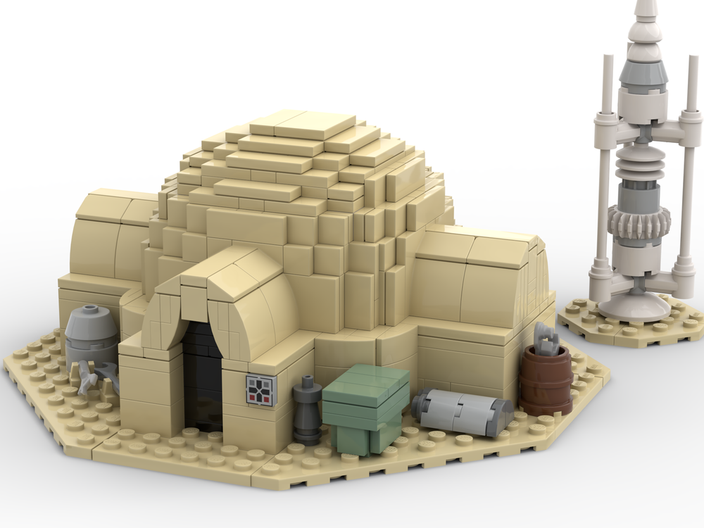 Lego Lars Homestead - Luke's home minifig scale Modular building
