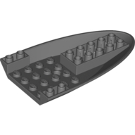 Lego Aircraft Fuselage Curved Forward 6 x 10 Bottom / Dark Bluish Gray