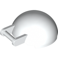 Lego Windscreen 4 x 4 x 1 2/3 Canopy Half Sphere with Handle / White