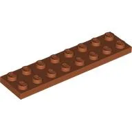 Plate 2 x 8 / Dark Orange