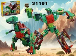 Dinobot Grimlock / Transformer Dinosaur T.Rex using set 31161 Medieval dragon
