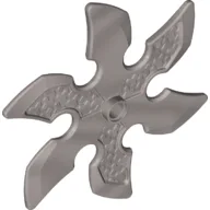 Large Figure Weapon 6 Blade Ninja Star / Shuriken / Flat Silver