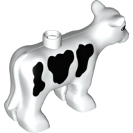 Lego Duplo Animal Cow, Baby (Calf) with Spots Print / White