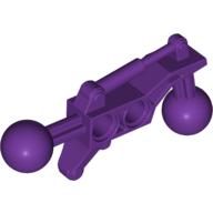 Lego Large Figure Skeletal, Limb, Angular, 2 x 7 with 2 Ball Joints / Purple