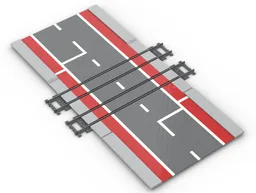Tile built railway crossing - Dutch style