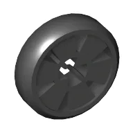 Wheel Hockey Puck, Small / Black