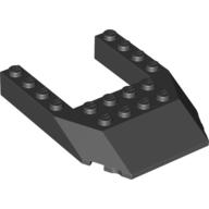 Lego Brick Wedged, Sloped 6 x 8 Cutout / Black