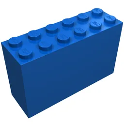 Brick 2 x 6 x 3 / Blue