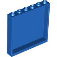 Lego Panel 1 x 6 x 5 / Blue
