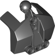 Lego Large Figure Shoulder Cover, Armor with Holes and Ball Joint / Black
