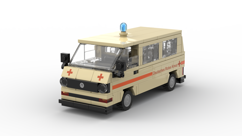 Lego 1982 VW Transporter T3 German Red Cross Ambulance