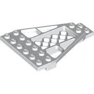 Wedge Plate 8 x 6 x 2/3 with Grille / White