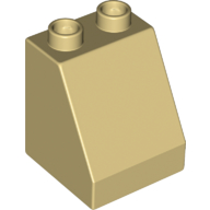 Lego Duplo Brick 2 x 2 x 2 Slope / Tan