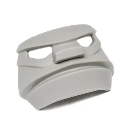 Large Figure Mask / Visor, Hockey Mask 3 with wraparound scowl / Light Gray