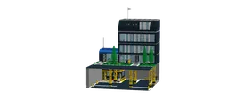 Office building with underground parking