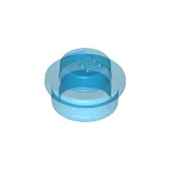 Plate Round 1 x 1 with Solid Stud / Trans-Dark Blue