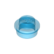 Lego Plate Round 1 x 1 with Solid Stud / Trans-Dark Blue